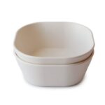Σετ 2 Τετράγωνα Μπωλ PP Ivory - Mushie
