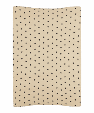 Meyco 100% Βαμβακερό Κάλυμμα Αλλαξιέρας Sweet Heart Soft Sand/Black