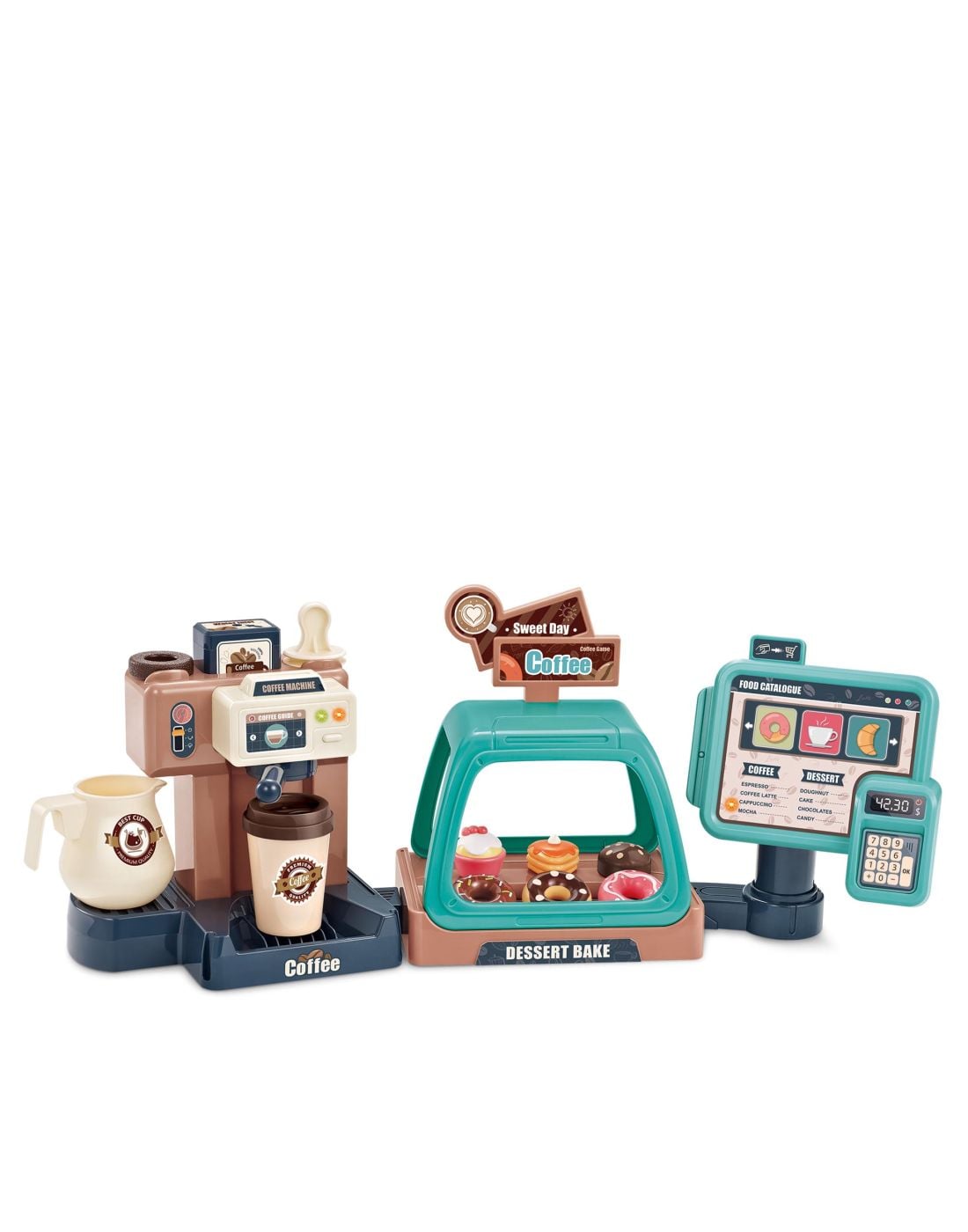 Baby Adventure1 (7) Baby Adventure Παιχνίδι ‘’Μίνι καφέ & POS’’ και σετ αξεσουάρ 41 τεμαχίων 3+ ετών - Image 1