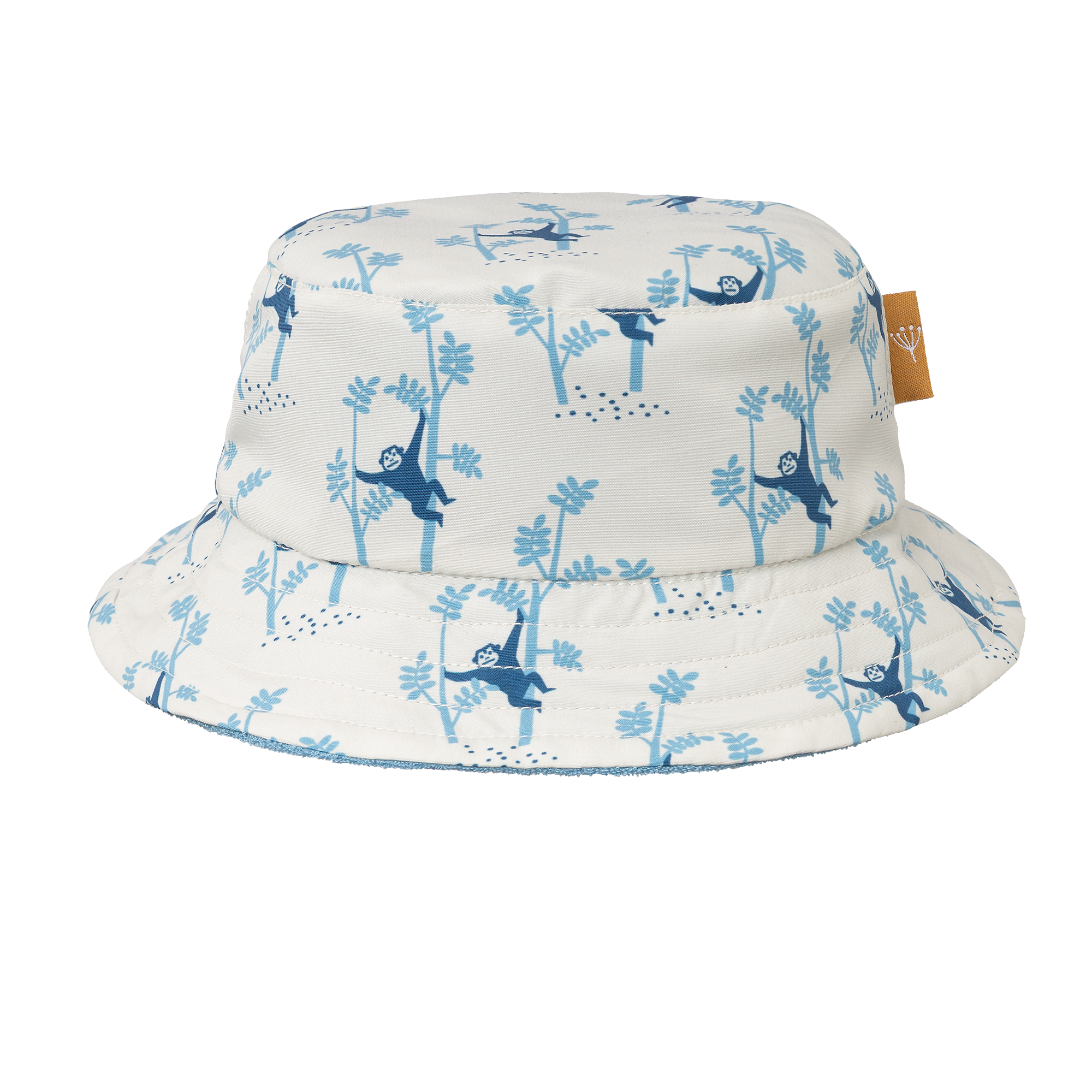 Fresk1 (2) Fresk Καπέλο Bucket διπλής όψης με UVA-UVB προστασία Monkey 6-12 μηνών - Image 1