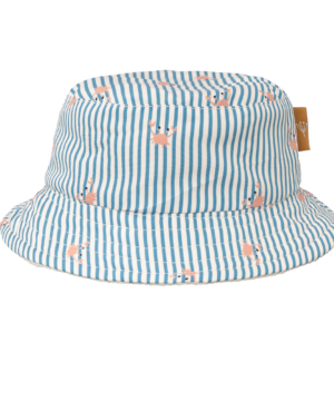 Fresk Καπέλο Bucket διπλής όψης με UVA-UVB προστασία Stripes & crabs 2 ετών