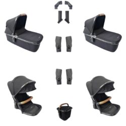 Kikkaboo Go 2 Σύστημα Μεταφοράς Για Δίδυμα Black - Image 8