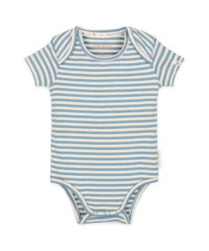 Little Dutch Φορμάκι αμάνικο Stone Blue stripe 2-4 Mηνών