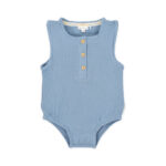 Little Dutch Φορμάκι αμάνικο Stone Blue 2-4 Mηνών