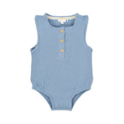 Little Dutch Φορμάκι αμάνικο Stone Blue 2-4 Mηνών