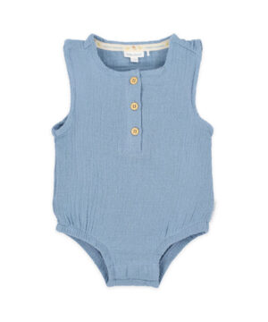 Little Dutch Φορμάκι αμάνικο Stone Blue 2-4 Mηνών