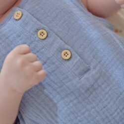 Little Dutch Φορμάκι αμάνικο Stone Blue 2-4 Mηνών - Image 2