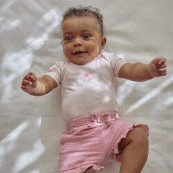 Little Dutch Φορμάκι κοντομάνικο ροζ Blossom 2-4 Mηνών - Image 5