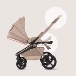 Lionelo Freya Καρότσι Βρεφικό 3 σε 1 έως 22kg με αναδιπλούμενο Πορτ-Μπεμπέ Beige Sand - Image 9
