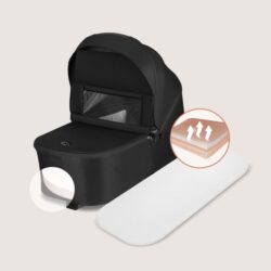 Lionelo Freya Καρότσι Βρεφικό 3 σε 1 έως 22kg με αναδιπλούμενο Πορτ-Μπεμπέ Black - Image 6