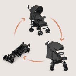 Lionelo Irma Καρότσι Μπαστούνι Gray Stone - Image 5