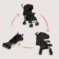 Lionelo Irma Καρότσι Μπαστούνι Black - Image 6