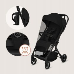 Lionelo Tansi Καρότσι Ταξιδίου έως 22kg  Black Onyx - Image 4