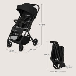 Lionelo Tansi Καρότσι Ταξιδίου έως 22kg  Black Onyx - Image 9