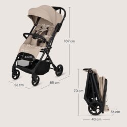 Lionelo Tansi Καρότσι Ταξιδίου έως 22kg  Beige Sand - Image 9