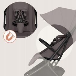 Lionelo Sia Καρότσι Ταξιδίου έως 22kg Biege Taupe - Image 6