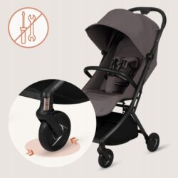 Lionelo Sia Καρότσι Ταξιδίου έως 22kg Biege Taupe - Image 9