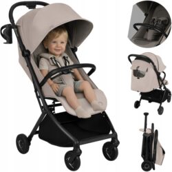 Lionelo Sia Καρότσι Ταξιδίου έως 22kg Biege Sand