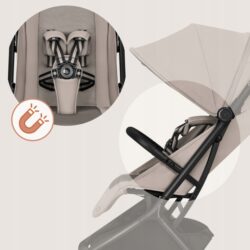 Lionelo Sia Καρότσι Ταξιδίου έως 22kg Biege Sand - Image 4