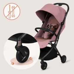 Lionelo Sia Καρότσι Ταξιδίου έως 22kg Pink Rose - Image 5