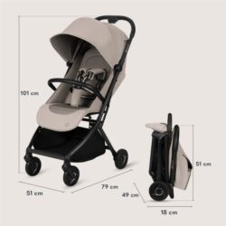 Lionelo Sia Καρότσι Ταξιδίου έως 22kg Biege Sand - Image 10