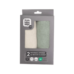 Trois Kilos Sept Σετ 2 Καλύμματα Αλλαξιέρας 50x70cm Μέντα/Εκρού