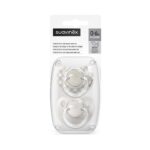 Suavinex Πιπίλα Φυσιολογική SX PRO Σιλικόνης 0-6μ Wild & Free Beige 2τεμ