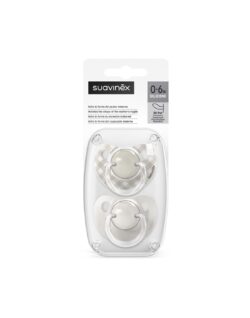 Suavinex Πιπίλα Φυσιολογική SX PRO Σιλικόνης 0-6μ Wild & Free Beige 2τεμ