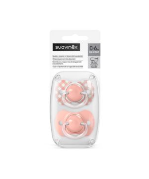 Suavinex Πιπίλα Φυσιολογική SX PRO Σιλικόνης 0-6μ Wild & Free Pink 2τεμ