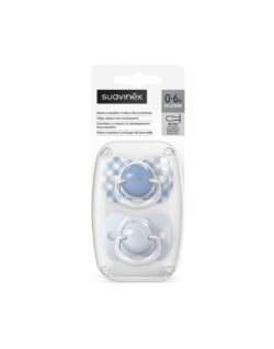 Suavinex Πιπίλα Φυσιολογική SX PRO Σιλικόνης 0-6μ Wild & Free Blue 2τεμ