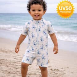 Fresk Καπέλο Ολόσωμο μαγιό σορτς με προστασία UV50 Stripes & crabs 6-12 μηνών - Image 2