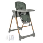 Bebe Stars Καρεκλάκι Φαγητού-Kούνια Serenna Ηλεκτρικό 2 In1 Forest Green