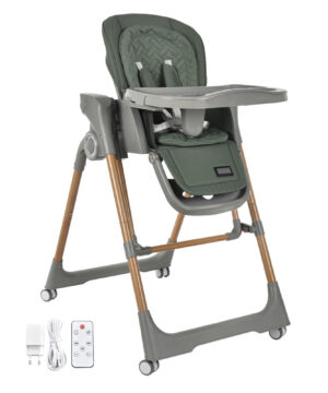 Bebe Stars Καρεκλάκι Φαγητού-Kούνια Serenna Ηλεκτρικό 2 In1 Forest Green