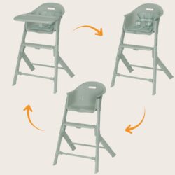 Lionelo Beny Καρεκλάκι φαγητού 3 σε 1 Green Sage - Image 2