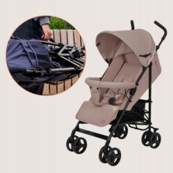 Lionelo Elia Βρεφικό Καρότσι Μπαστούνι Beige Taupe - Image 6