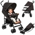 Lionelo Elia Βρεφικό Καρότσι Μπαστούνι Brown Chocolate