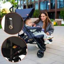 Lionelo Elia Βρεφικό Καρότσι Μπαστούνι Brown Chocolate - Image 9