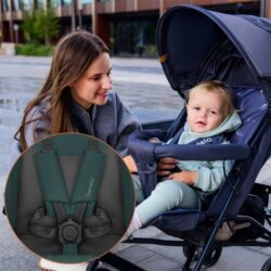 Lionelo Elia Βρεφικό Καρότσι Μπαστούνι Green Graphite - Image 9