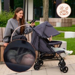 Lionelo Elia Βρεφικό Καρότσι Μπαστούνι Green Graphite - Image 11