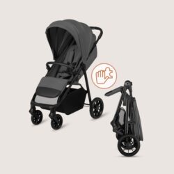 Lionelo Emerald Καρότσι Ταξιδίου έως 22kg Gray Stone - Image 3