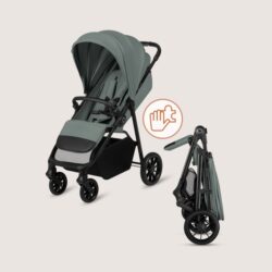 Lionelo Emerald Καρότσι Ταξιδίου έως 22kg Green Forest - Image 3