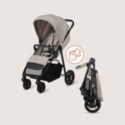 Lionelo Emerald Καρότσι Ταξιδίου έως 22kg Beige Sand - Image 3