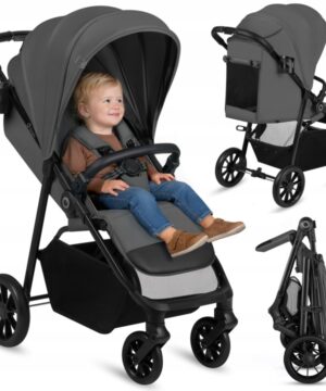 Lionelo Emerald Καρότσι Ταξιδίου έως 22kg Gray Stone