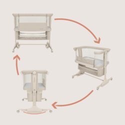 Lionelo Jodie Λίκνο Συγκοίμησης Beige Cream - Image 3