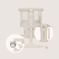 Lionelo Jodie Λίκνο Συγκοίμησης Beige Cream - Image 9