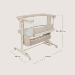 Lionelo Jodie Λίκνο Συγκοίμησης Beige Cream - Image 10