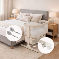 Lionelo Jodie Λίκνο Συγκοίμησης Beige Cream - Image 2