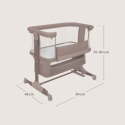 Lionelo Jodie Λίκνο Συγκοίμησης Beige Taupe - Image 10