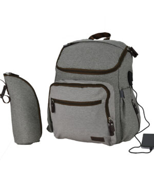 Bebe Stars Τσάντα Πλάτης Αλλαξιέρα Με USB Pure