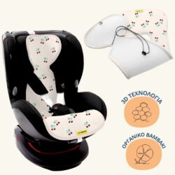 Aeromoov Αντι-ιδρωτικό κάλυμμα Air Layer 9-18kg για κάθισμα αυτοκινήτου - Group 1 Cherries - Image 4